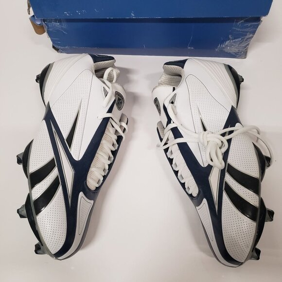Reebok Equipment NFL Pro BurnerSpd III Low SD3 White/Navy Size Men's 12.5 - Picture 5 of 8